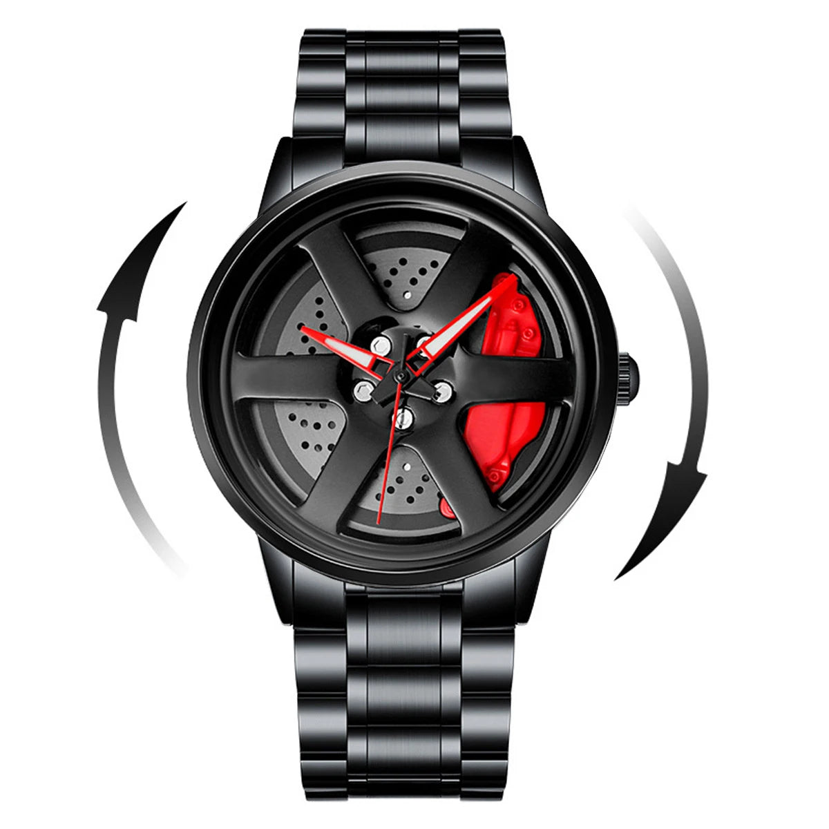 VA VA VOOM Reloj Deportivo para Hombre – Diseño Automotriz con Esfera Rotatoria, Acero Inoxidable, Resistente al Agua y Movimiento de Cuarzo