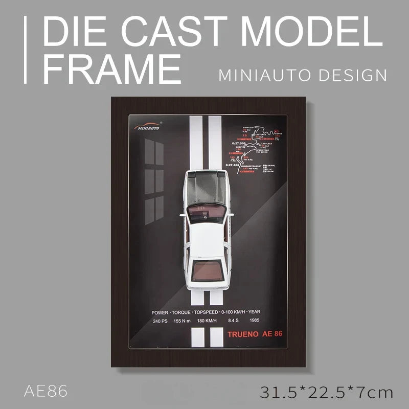 Auto Deportivo 3D de Colección – Modelo 1:32 en Marco Estereoscópico
